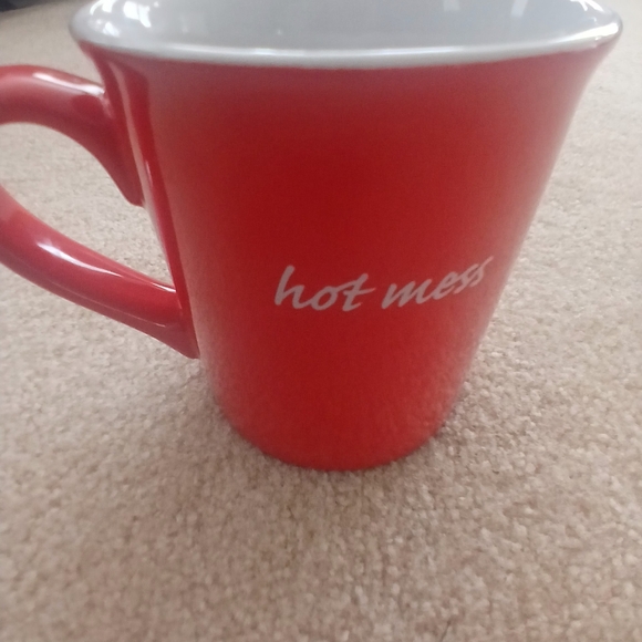 Red Ceramic Mug - Hot Mess - Picture 4 of 5